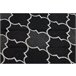 Alfombra de cuerda sisal FLOORLUX 20607 Espaldera marroquí 240x330 Negro