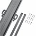 Toldo lateral doble Alcazaba - exterior - acero y poliéster 300x300 Gris
