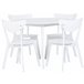 Beliani Conjunto de comedor ROXBY Blanco