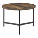 Mesa de centro Køge redonda MDF/metal 60x60 Madera