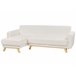 Beliani Sofá esquinero Bouclé SIRO Beliani Sofá esquinero Bouclé SIRO Blanco/ Beige