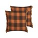 Beliani Cojín decorativo BARJA 45x45 Naranja
