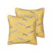 Beliani Cojín decorativo ARALES 45x45 Amarillo