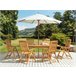 Beliani Conjunto de comedor JAVA Marron