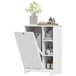 Armario de Baño MDF HOMCOM, hogar - baño Blanco