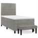 Cama box spring 100x200 Azul