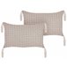 Beliani Cojín decorativo HAKONE 45x25 Gris Oscuro