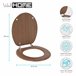 Well Home Asiento de Inodoro con tapa Madera