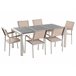 Beliani Conjunto de comedor GROSSETO Marfil