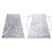 Alfombra MEFE moderna 6185 Árbol Madera Structural dos niveles 80x150 Gris