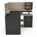 Escritorio esquinero MALICIA Escritorio esquinero MALICIA Negro/ Madera