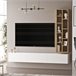 Mueble Para Tv Y Estantería Luvio Blanco