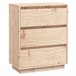 Aparador de madera maciza de pino 60 Blanco