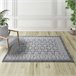 Alfombra étnica kilim con flecos CHANDIA - ATTICGO 120x170 Azul