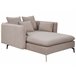 Beliani Chaise longue Poliéster CHARMES Gris