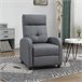 Sillón Relax Reclinable Poliéster, Espuma, Tablero Multicapa Gris
