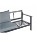 Beliani Sofá de jardín Aluminio KIATO Beliani Sofá de jardín Aluminio KIATO Gris Oscuro