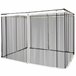 4 Paneles Laterales de Mosquitera para Carpa Poliéster, Nylon 302x0 Negro