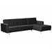 Beliani Sofá cama Terciopelo ABERDEEN Negro