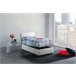 Cama individual en tela Blanco