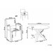Beliani Conjunto de comedor MALETTO/GROSSETO Blanco/ Gris