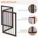 Barrera de Seguridad MDF PawHut Marron