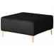 Beliani Sofá cama Terciopelo ABERDEEN Negro