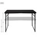 Aktive Mesa plegable camping ajustable en altura y antideslizante Negro