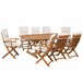 Beliani Conjunto de comedor MAUI Azul
