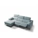 Chaise longue 4 plazas relax eléctrico AMIL izquierda azul Azul