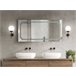 Beliani Espejo de baño ARROMACHNES Gris