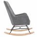 Sillón decorativo balancín PETER Gris