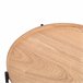 Mini mesa ROUND madera y metal Natural