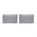 2 Fundas de almohada 100% algodón percal PURE 50x75 Gris Claro