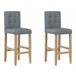 Beliani Silla de bar MADISON Beliani Silla de bar MADISON Gris