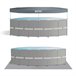 Piscina elevada redonda INTEX Ultra XTR Frame 488x122 cm con depuradora Gris