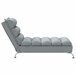 Chaise longue chaise longue para interior con cojines Gris