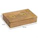 Juego 2 en 1 (cartas+dados) en caja de madera Marron