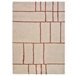 Alfombra shaggy geométrica HELIA - ATTICGO 80x150 Cobre