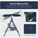 Columpio de Jardín Acero Poliéster Azul