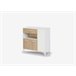 Mueble Microondas FRESH DMF 2 Puertas roble y blanco Blanco/ Madera