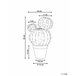 Beliani Planta artificial BALL CACTUS Verde