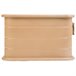 Cesto rectangular de metal impreso Marron