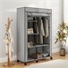 Armario de Tela Acero, Tela no Tejida HOMCOM Gris