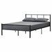 Cama matrimonio Laos con somier - metal Cama matrimonio Laos con somier - metal Negro