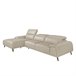 ANGEL CERDA Sofá chaise longue piel vacuno izquierda Gris