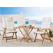 Beliani Conjunto bistro JAVA Blanco/ Beige