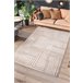 Alfombra geométrica con relieve PAULA - ATTICGO 140x200 Beige