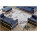 Alfombra LIRA E1627 Triángulos Geométrico estructural moderna 200x290 Gris