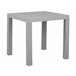 Beliani Mesa de jardín FOSSANO 80x80 Gris Claro
